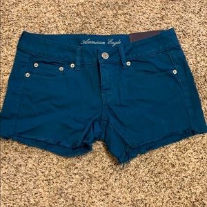American Eagle Midi Stretch Denim Jean Shorts